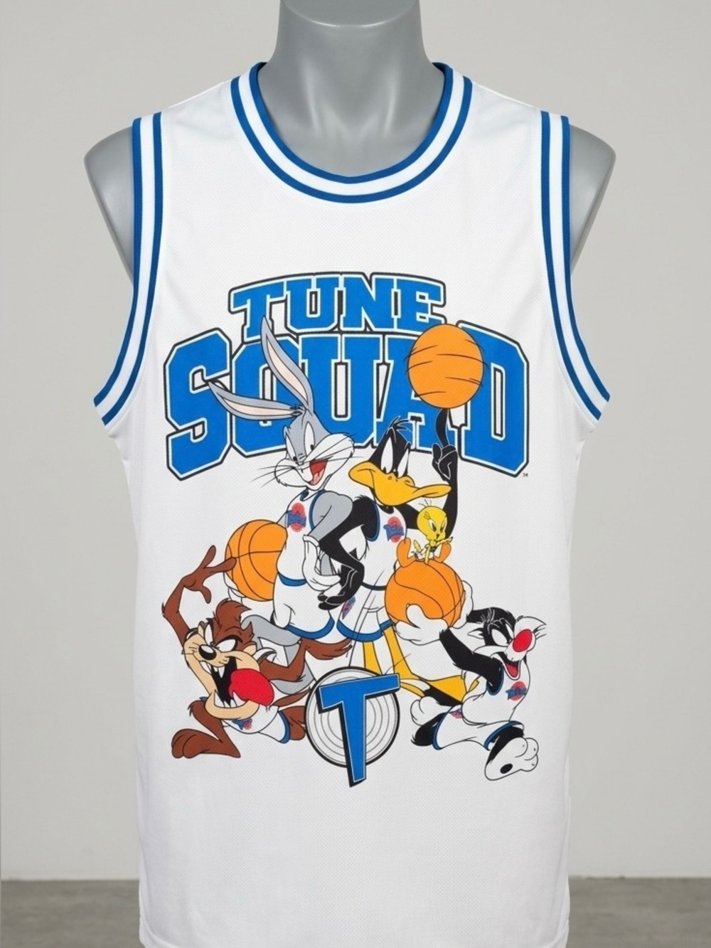 Space Jam Tune Squad Basketball Jersey Men’s 2XL Bugs Bunny Looney Tunes Y2K